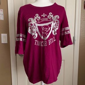 Tinkerbell silver emblem tee